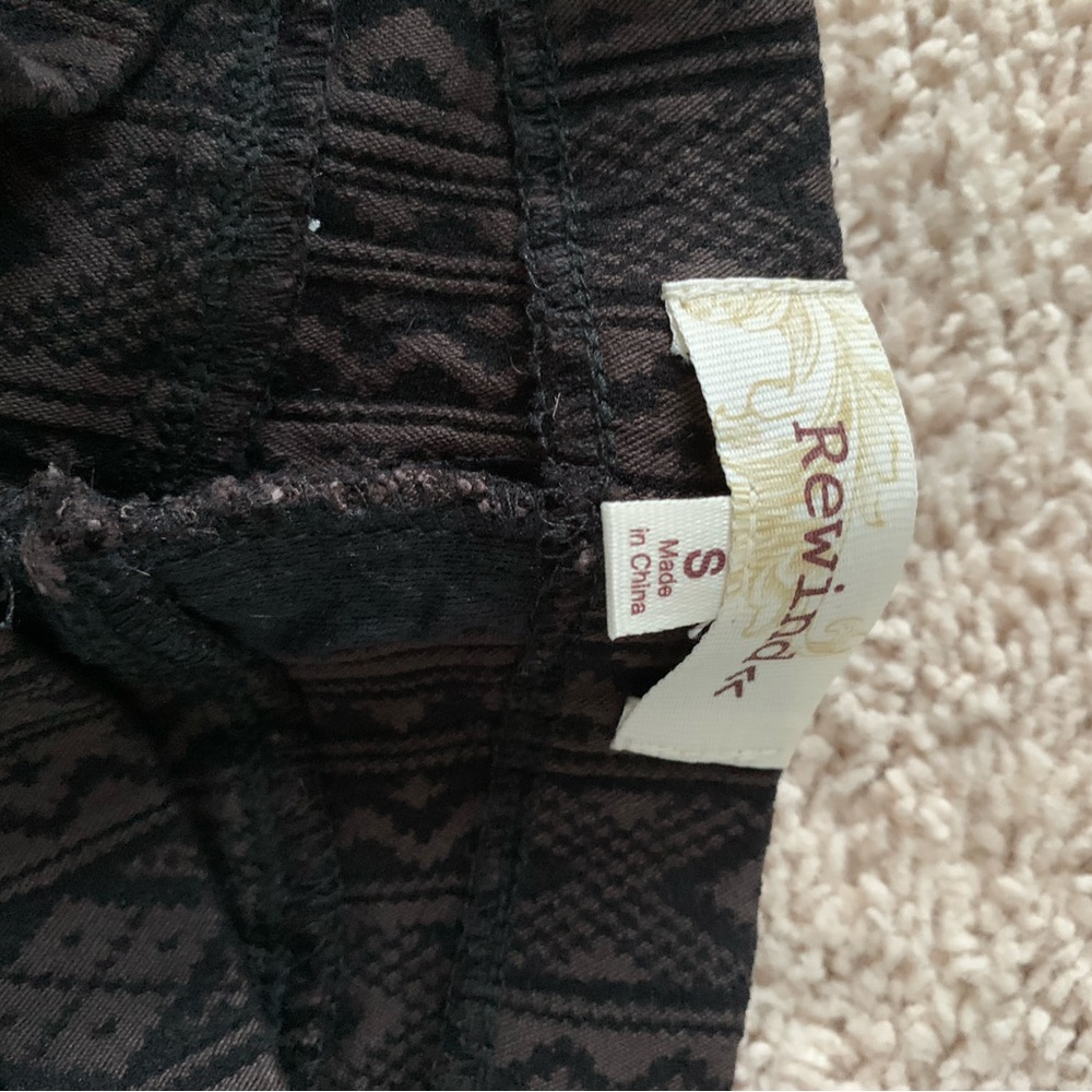 Rewind Patterned pants size small - Picture 2 of 2